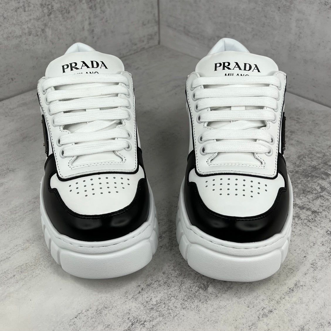 Prada Padded Nappa Leather "Black-White"