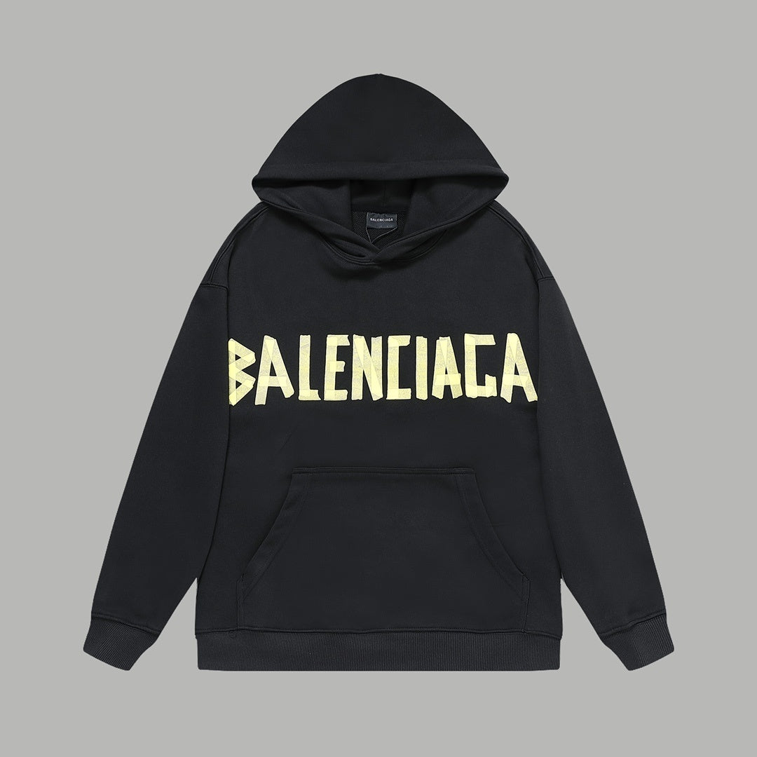 Balenciaga Hoodie "Black-Yellow"