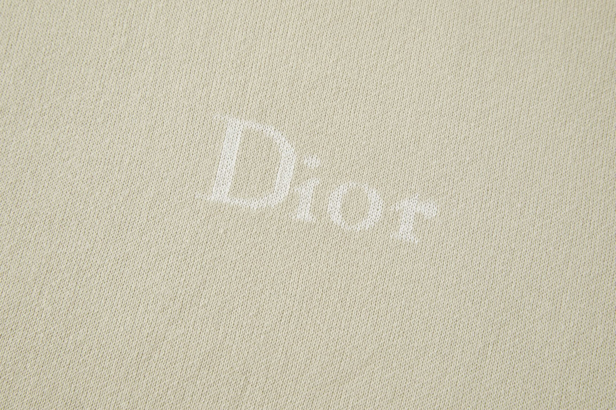 Dior T-shirt with Dior Signature "Beige Cotton Knit"