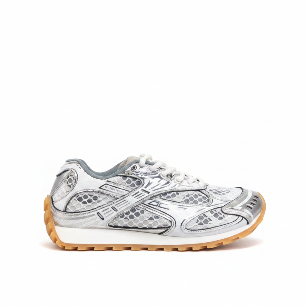 Bottega Veneta Orbit "White-Silver"