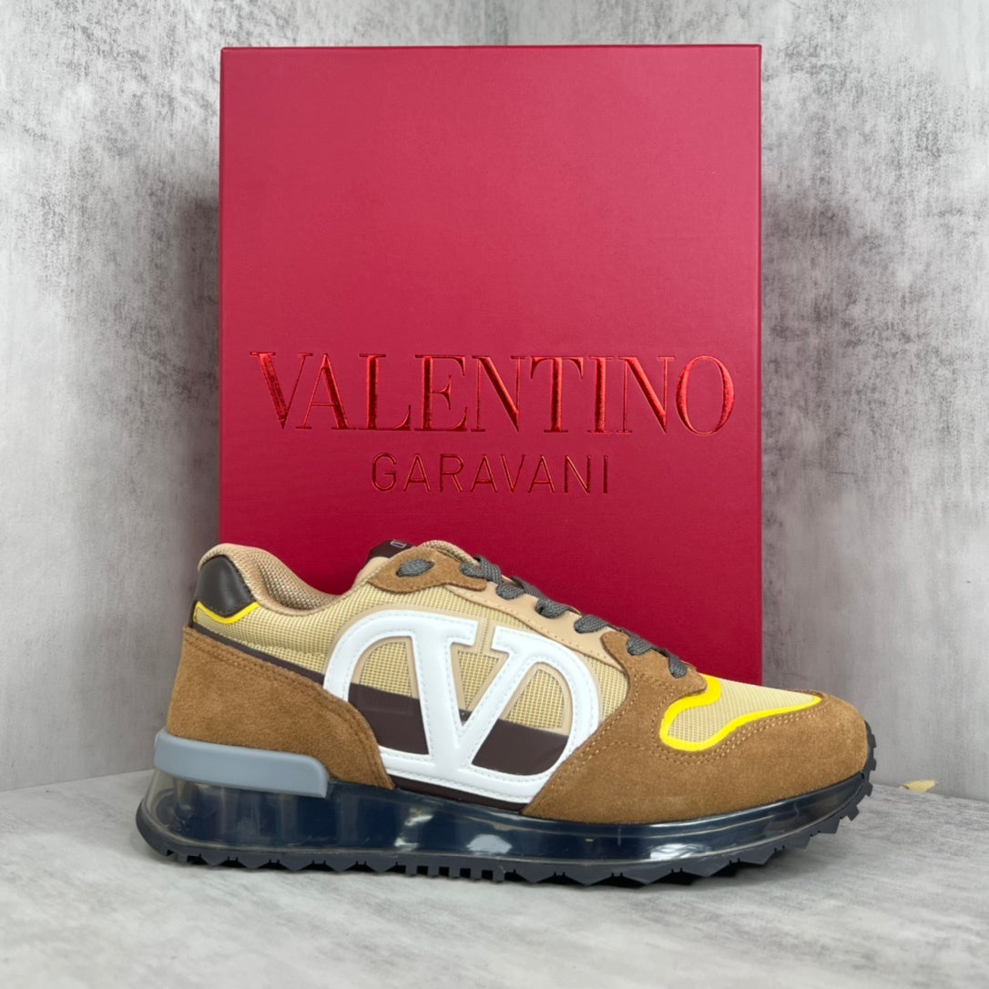 Valentino Garavani V-Logo "Brown-Beige-Yellow"
