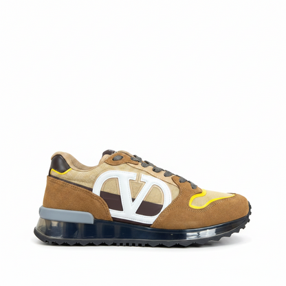 Valentino Garavani V-Logo "Brown-Beige-Yellow"