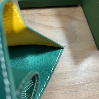 Goyard Saint-Pierre Card Wallet "Green"