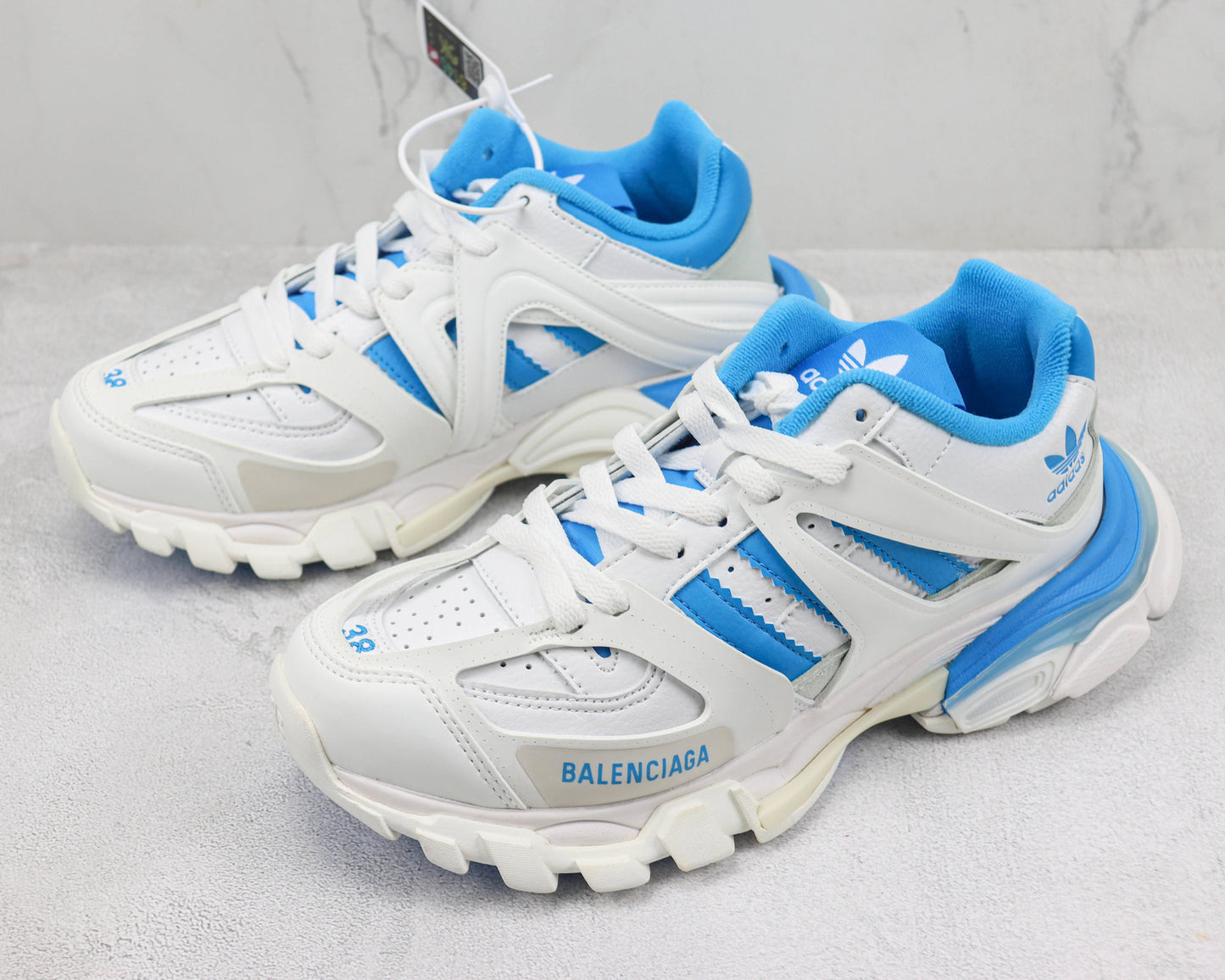 Balenciaga x Adidas Track "White-Light Blue"