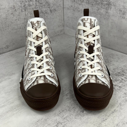 Dior B23 High-Top "White-Brown"