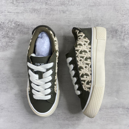 Dior B33  "Khaki Oblique Embroidery"