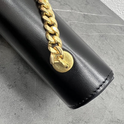 Celine Chain Shoulder Bag Claude in Shiny Calfskin