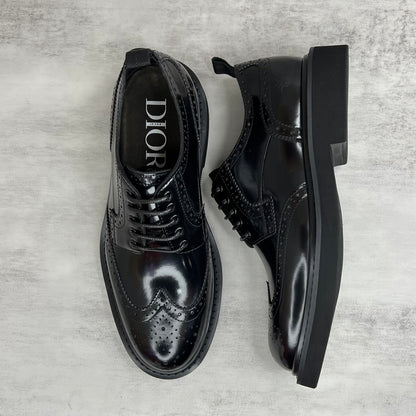 Dior Leather Oxford Shoes "Black"