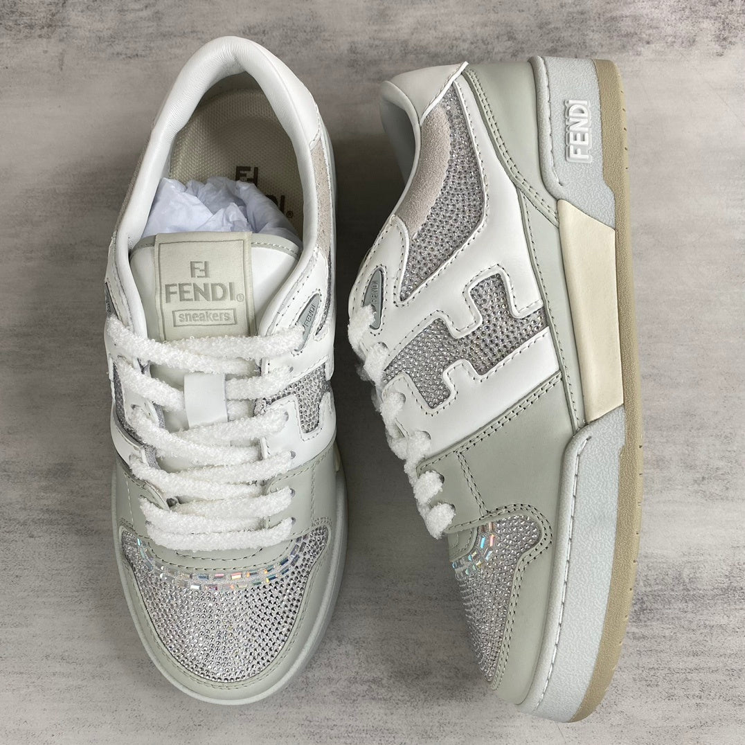 Fendi Match "White-Grey" Crystals
