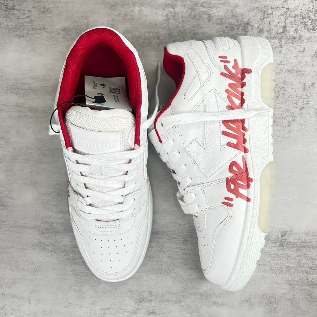 Off-White Out Of Office "White-Red For Walking"
