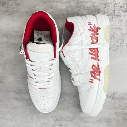Off-White Out Of Office "White-Red For Walking"