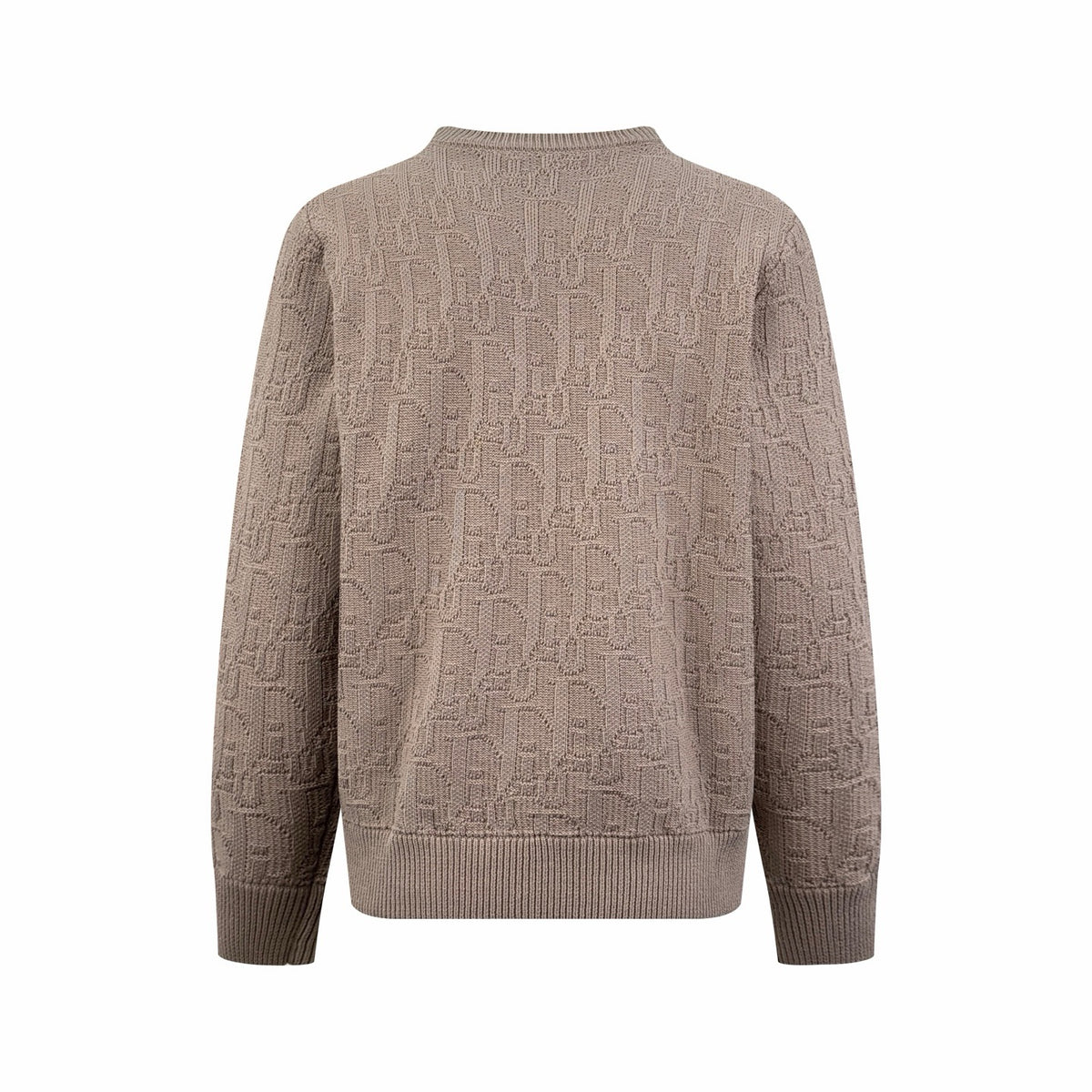 Dior Oblique Sweater "Beige Cotton-Blend Jersey"