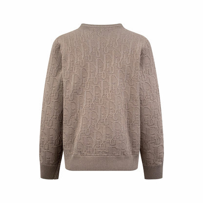 Dior Oblique Sweater "Beige Cotton-Blend Jersey"