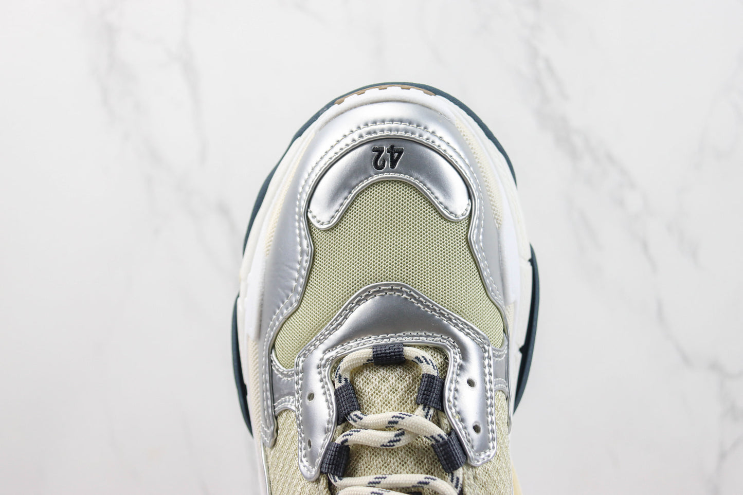 Balenciaga Triple S "White-Silver"