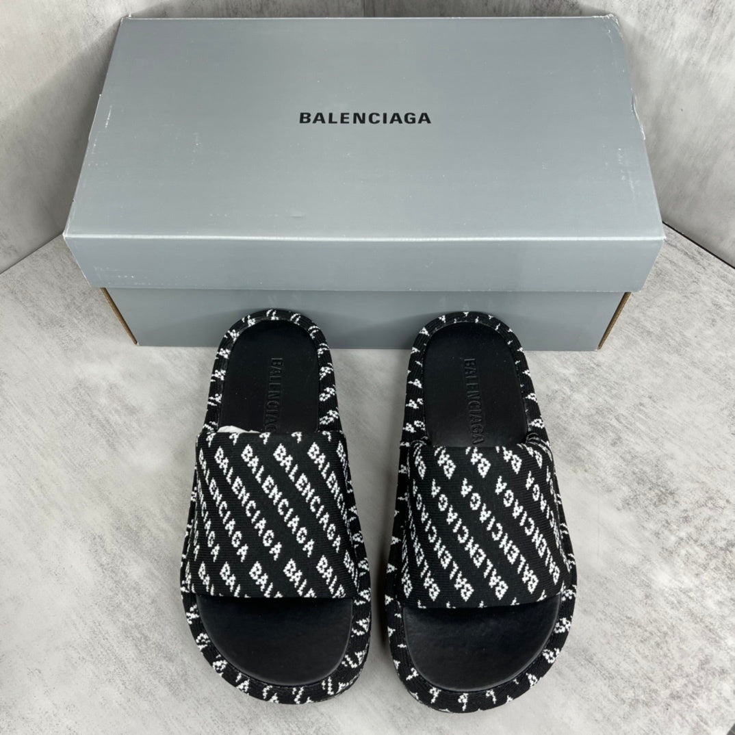 Balenciaga Slides "Black-White"
