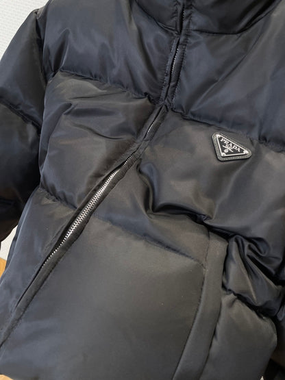 Prada Re-Nylon Short Down Jacket "Black"