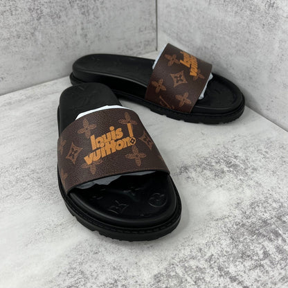 Louis Vuitton Slides "Brown-Black"
