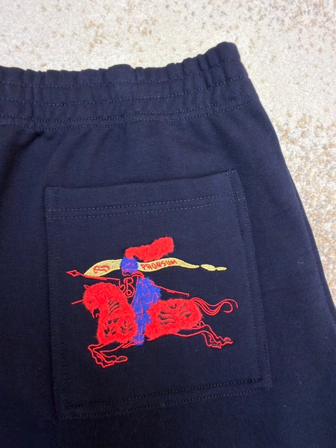 Burberry Cotton Jogging Pants "Navy Blue"