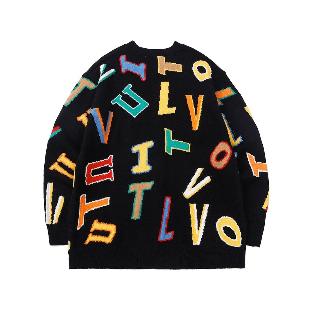 NBA x Louis Vuitton Letters Sweater "Black"