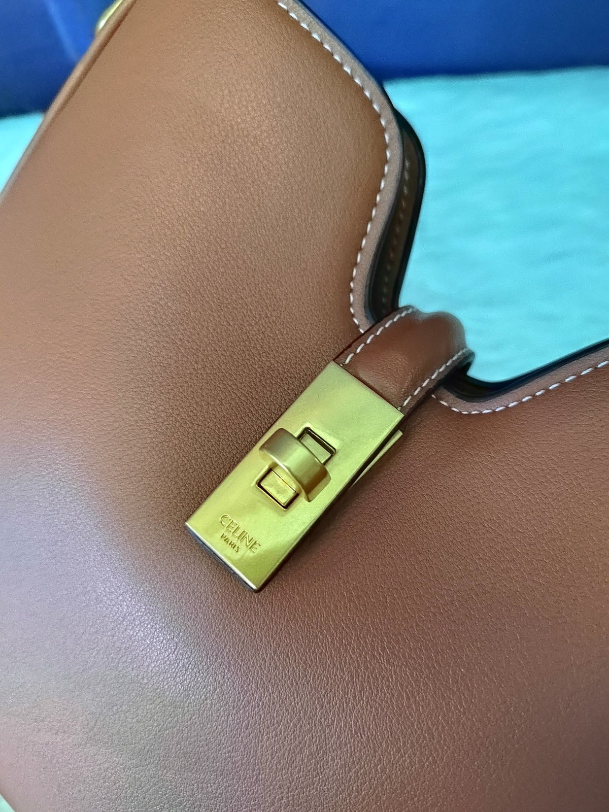 Celine Small Camille 16 Soft Bag in Smooth Calfskin "Tan"