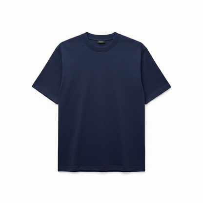 Gucci Cotton Silk Jersey T-shirt "Dark Blue"