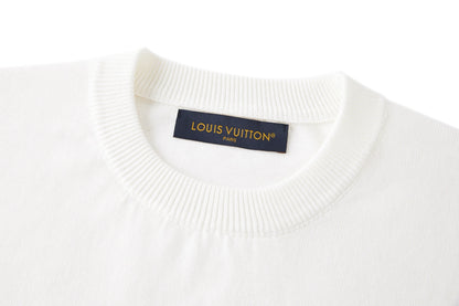 Louis Vuitton Short-Sleeved Signature Patch Crewneck "White"