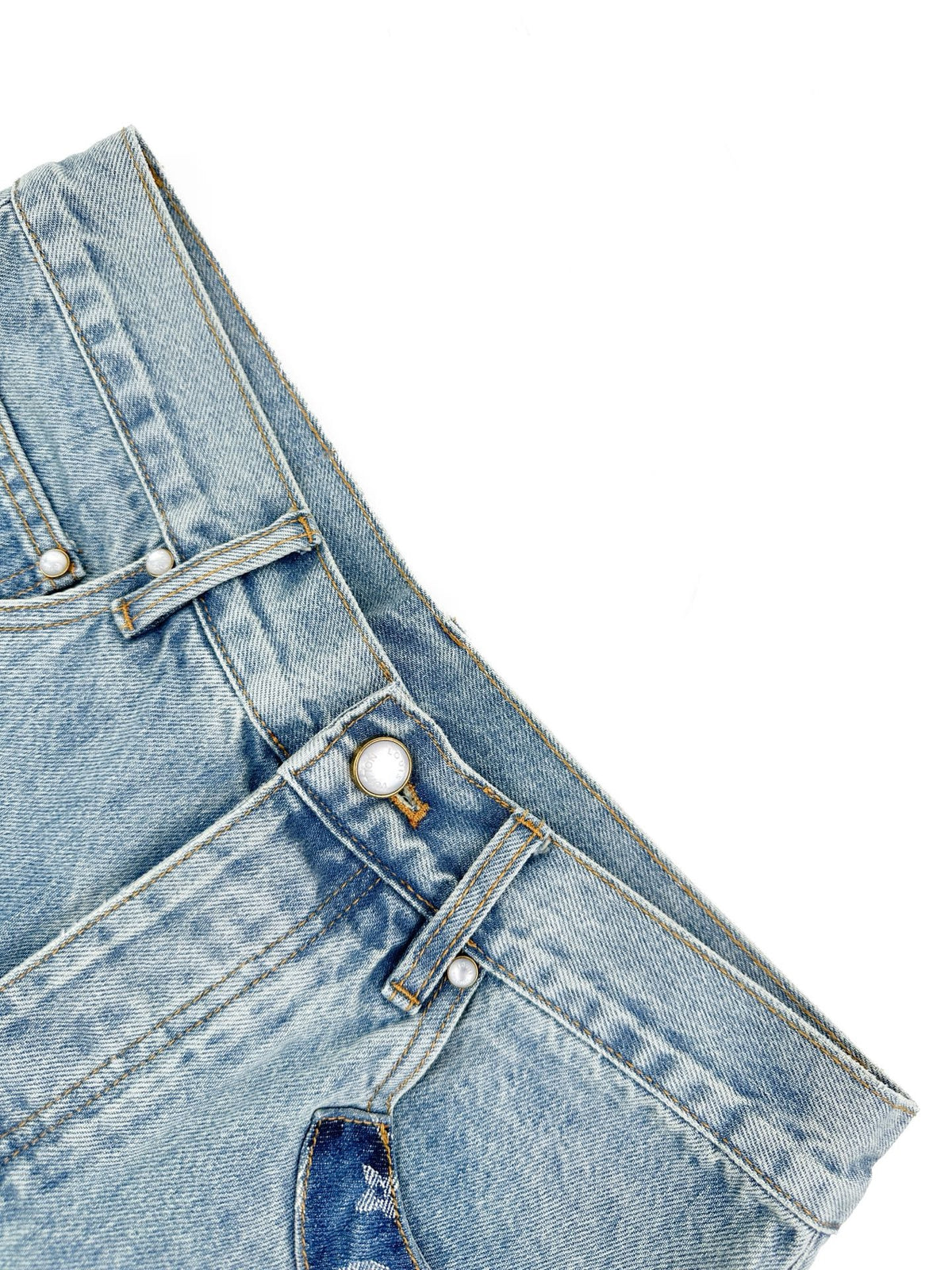 Louis Vuitton Signature Patchwork Denim Pants