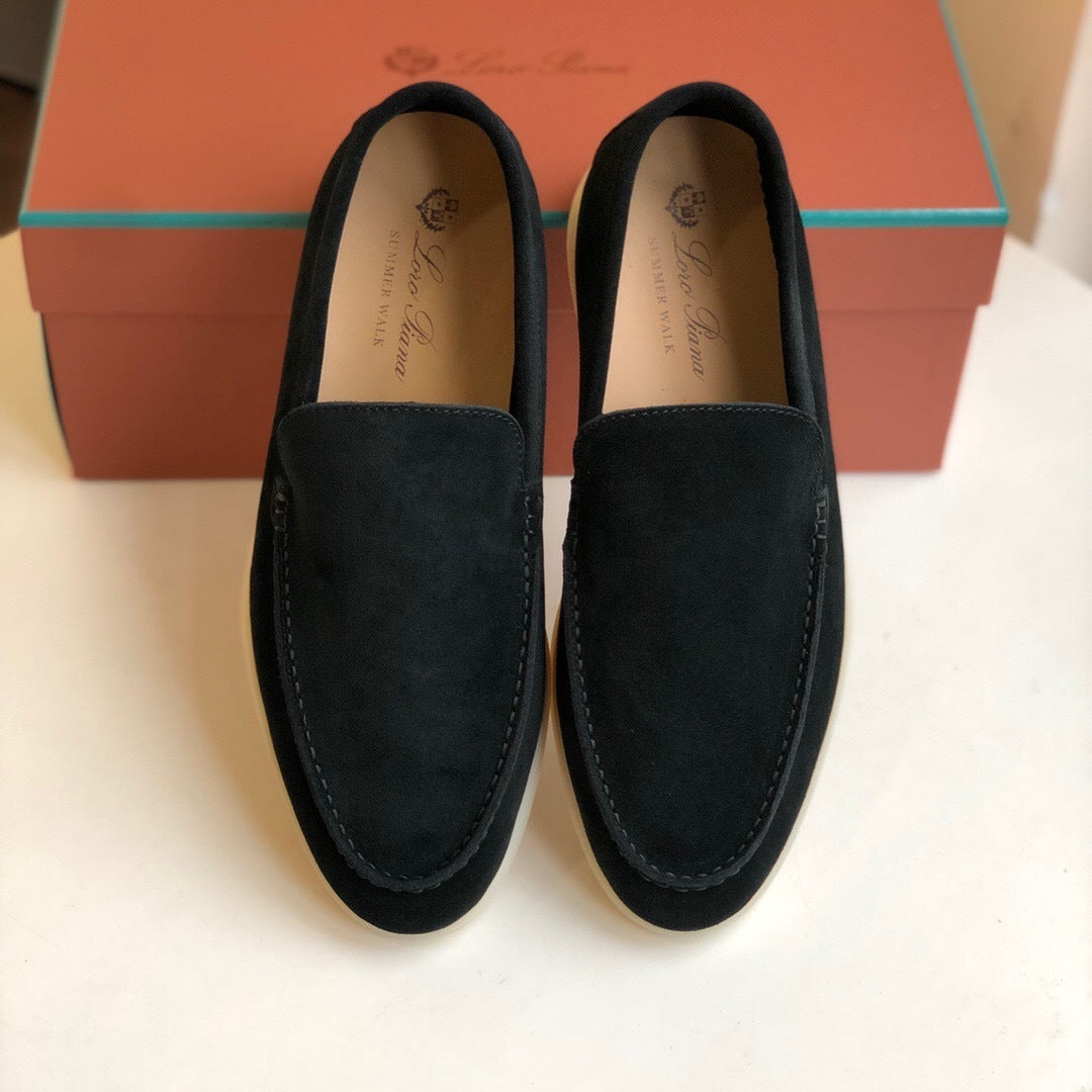 Loro Piana Summer Walk Loafers "Black"