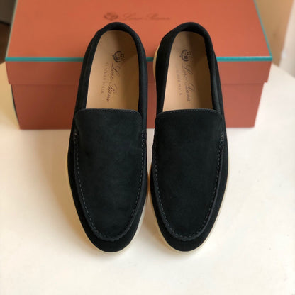 Loro Piana Summer Walk Loafers "Black"