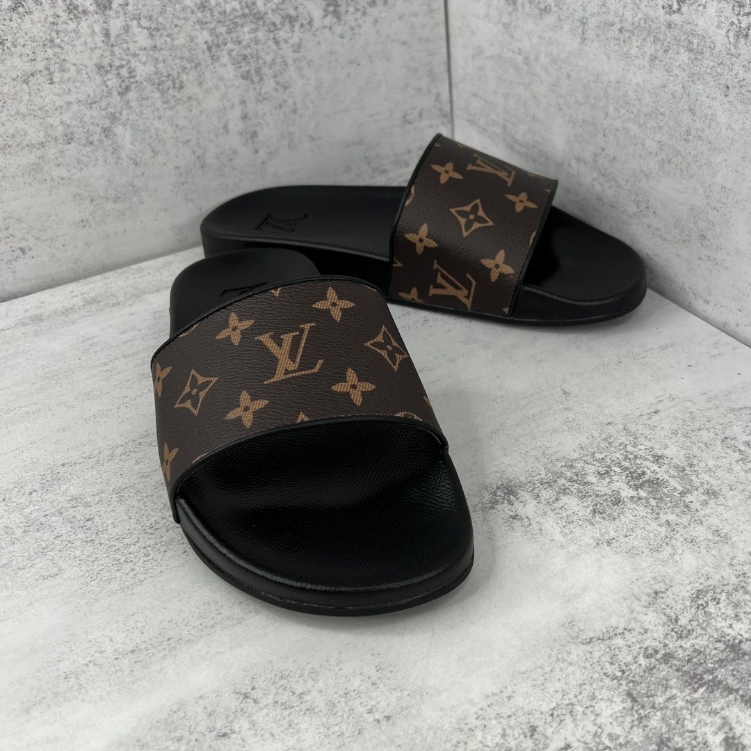 Louis Vuitton Slides "Brown-Black"
