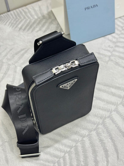 Prada Brique Saffiano Leather Bag
