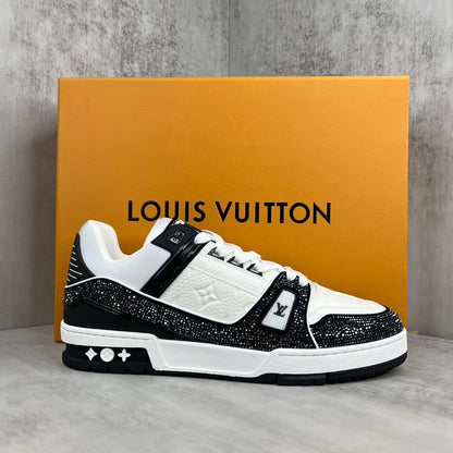 Louis Vuitton Trainers "Black-White" Crystals