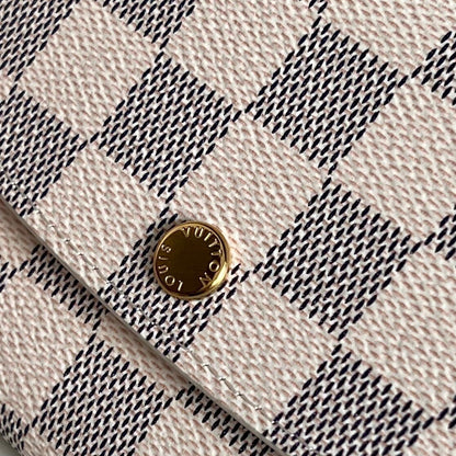 Louis Vuitton Emilie Wallet "Damier Azur"