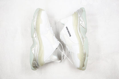 Balenciaga Triple S "White-Silver Sole"