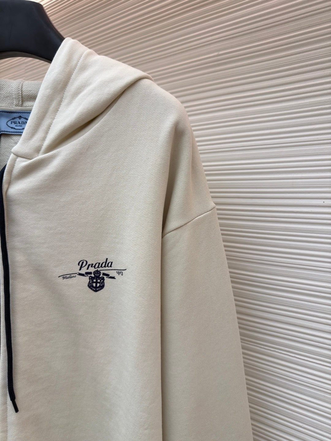 Prada Zip Hoodie "White"