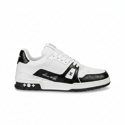 Louis Vuitton LV Trainers "White-Black Crocodile"