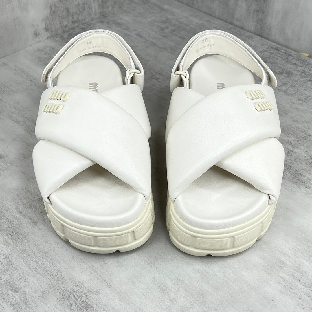 Miu Miu Sandals "White"
