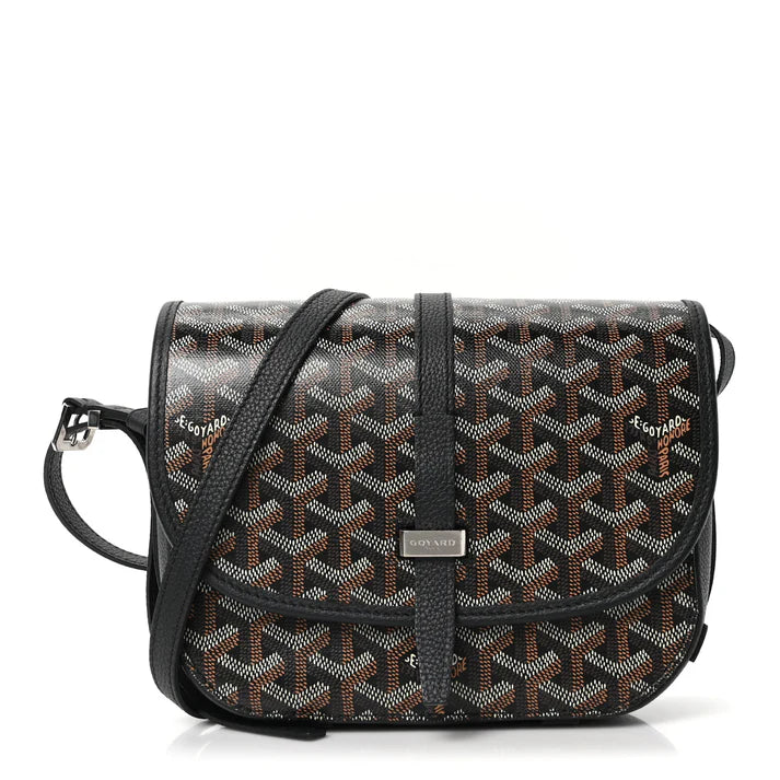 Goyard Belvedere PM Leather Handbag