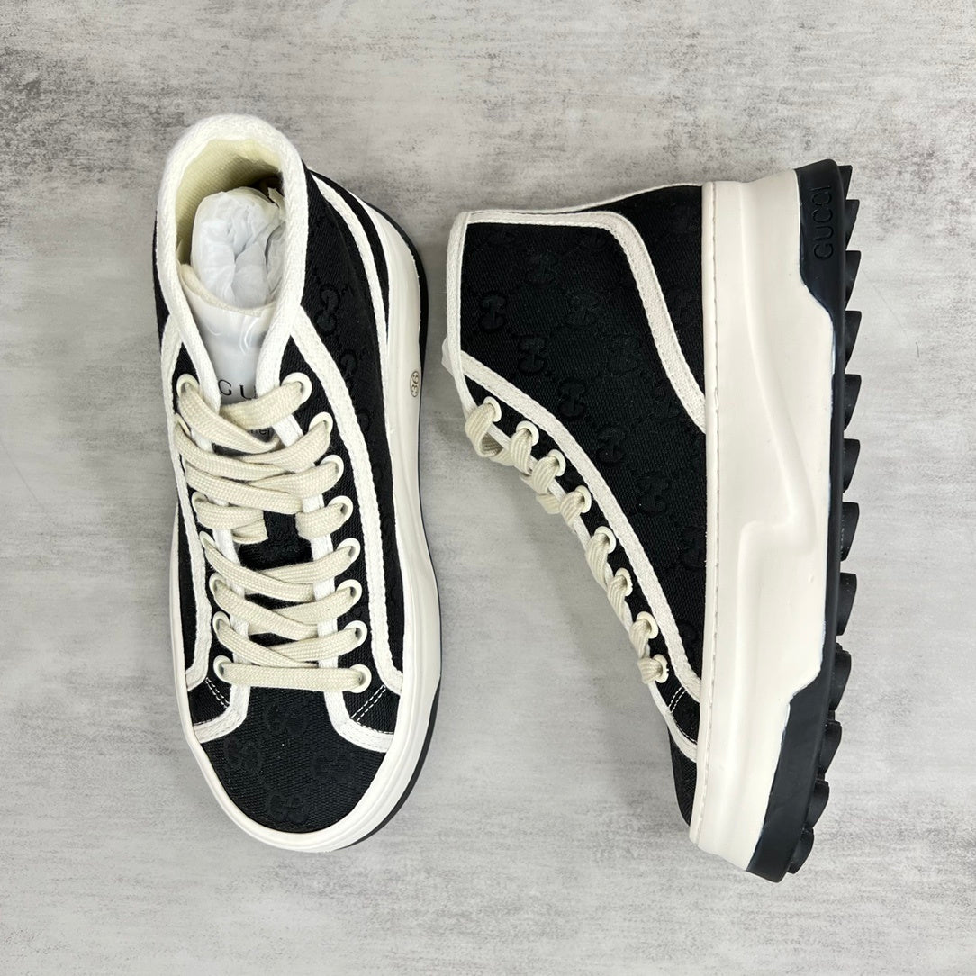 Gucci Tennis 1977 High-Top "White-Black Monogram"