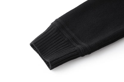 Gucci Knit Cotton Wool Sweater with Intarsia "Black"