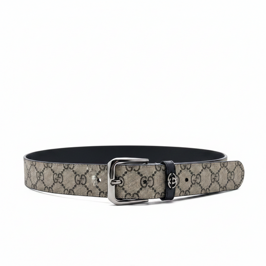Gucci Belt with Interlocking G Detail "Beige"