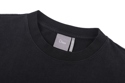 Dior T-Shirt with Pocket "Black Cotton Jersey"