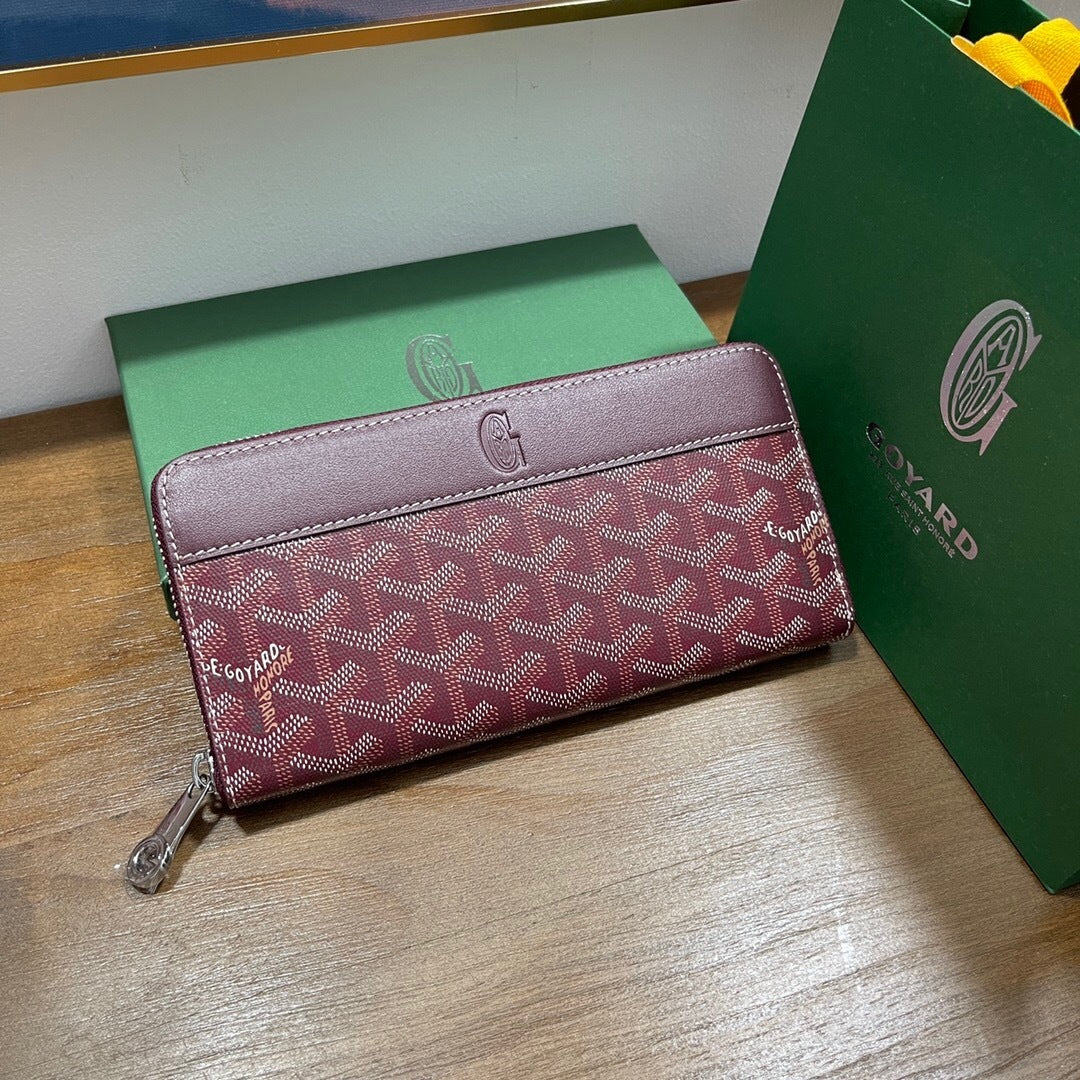 Goyard Matignon GM Wallet "Burgundy"