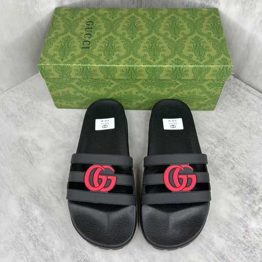 Gucci Slides "Black-Red"