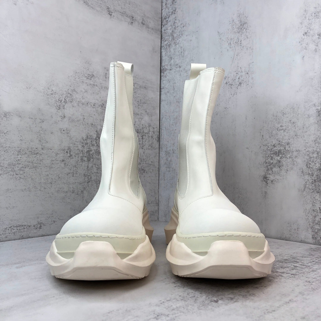 Rick Owens Abstract Beetle Boots "White"