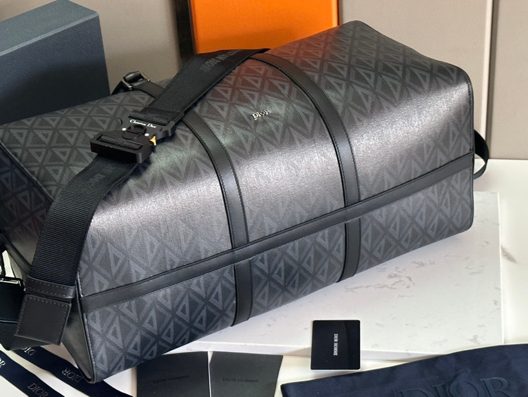Dior Lingot 50 CD Diamond Duffle Bag