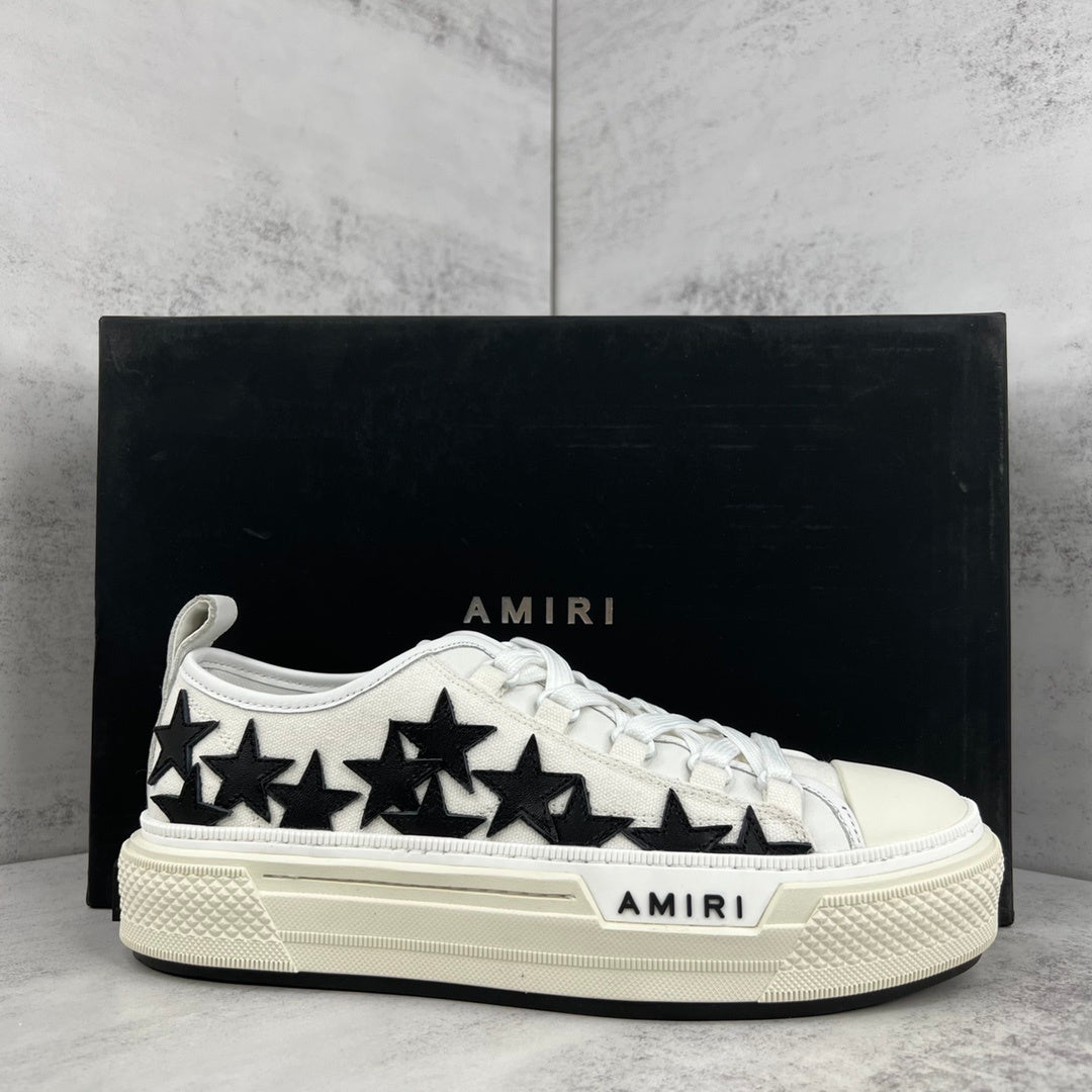 Amiri Court Low "White-Black Stars"
