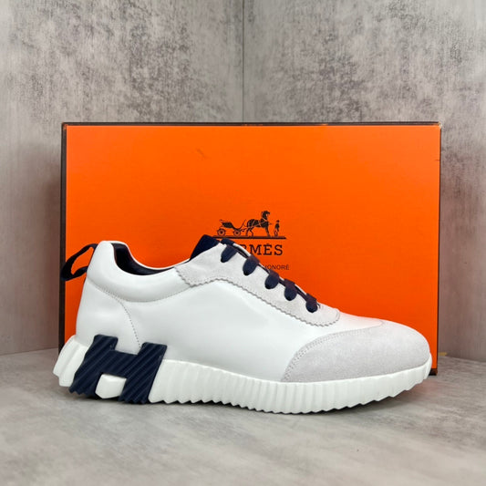 Hermes Bouncing Sneakers "White-Grey-Blue"