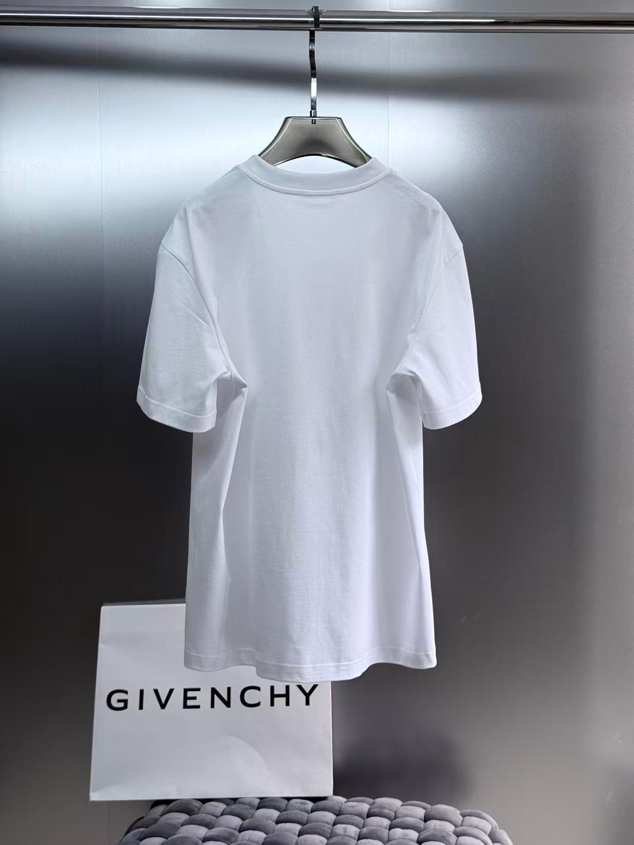 Givenchy Clapperboard Print Cotton T-Shirt "White"