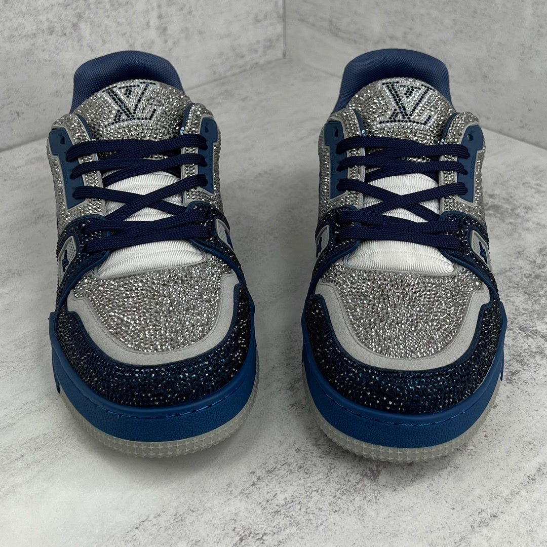Louis Vuitton Trainers "Marine-Grey" Crystals